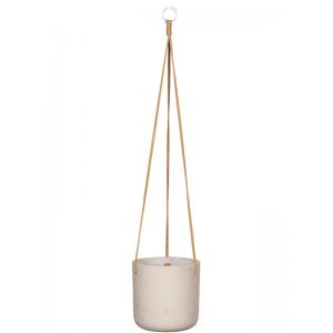 Rough Eco-line hangende bloempot M 18x18 cm Charlie lichtgrijs