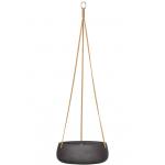 Rough Eco-line hangende bloempot M 29x11 cm Eileen zwart