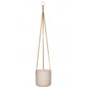 Rough Eco-line hangende bloempot S 15x15 cm Charlie lichtgrijs