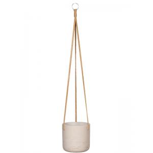 Rough Eco-line hangende bloempot S 15x15 cm Charlie lichtgrijs