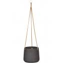 Rough Eco-line hangende bloempot XL 23x20 cm Patt zwart