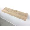 Zwevende wandplank eiken boomstam 100 x 15 cm