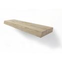 Zwevende wandplank eiken boomstam 100 x 15 cm