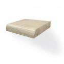 Zwevende wandplank eiken boomstam 20 x 20 cm