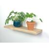 Zwevende wandplank eiken boomstam 40 x 20 cm