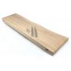 Zwevende wandplank eiken boomstam 50 x 20 cm