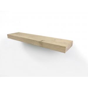 Zwevende wandplank eiken recht 100 x 15 cm