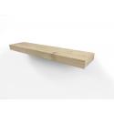 Zwevende wandplank eiken recht 30 x 15 cm