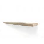 Zwevende wandplank eiken recht 100 x 30 cm