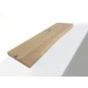 Zwevende wandplank eiken boomstam 140 x 30 cm