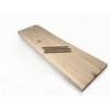 Zwevende wandplank eiken boomstam 140 x 30 cm