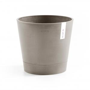 Ecopots Venice kunststof bloempot Taupe - Ø 37,7 cm