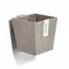 Ecopots Manhattan Wall kunststof bloempot Taupe - Ø 13,4 cm