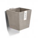 Ecopots Manhattan Wall kunststof bloempot Taupe - Ø 13,4 cm