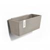 Ecopots Manhattan Wall kunststof bloempot Taupe - Ø 33,4 cm