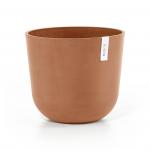 Ecopots Oslo met waterreservoir kunststof bloempot Terracotta - Ø 33,1 cm