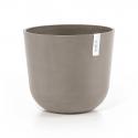 Ecopots Oslo kunststof bloempot Taupe - Ø 33,1 cm