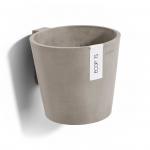 Ecopots Amsterdam Wall kunststof bloempot Taupe - Ø 18 cm