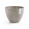 Ecopots Antwerp kunststof bloempot Taupe - Ø 28,2 cm