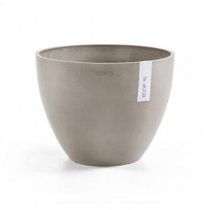 Ecopots Antwerp kunststof bloempot Taupe - Ø 28,2 cm