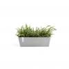 Ecopots Bruges met waterreservoir kunststof bloempot Wit/Grijs - Ø 53,5 cm