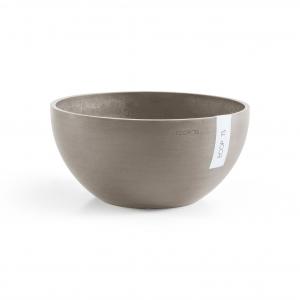 Ecopots Brussels kunststof bloempot Taupe - Ø 28 cm