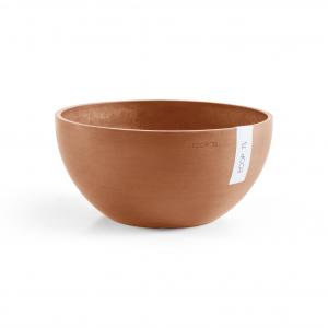 Ecopots Brussels kunststof bloempot Terracotta - Ø 23,1 cm