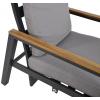 Coda charcoal antraciet duo loungeset - 2 persoons