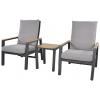 Coda charcoal antraciet duo loungeset - 2 persoons