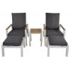 Coda white wit duo loungeset - 2 persoons