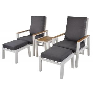 Coda white wit duo loungeset - 2 persoons