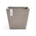 Ecopots Rotterdam kunststof bloempot Taupe - Ø 27,7 cm