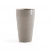 Ecopots Sankara High kunststof bloempot Taupe - Ø 42,5 cm