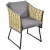 Solamente antraciet wicker tuinstoelen - Set van 2 stuks