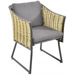 Solamente antraciet wicker tuinstoelen - Set van 2 stuks