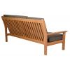 Teak 180 cm Loungebank inclusief kussens - 3 persoons