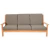 Teak 180 cm Loungebank inclusief kussens - 3 persoons