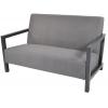 Verona aluminium Loungebank grijs - 2 persoons