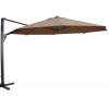 Taurus Zweefparasol taupe 350 cm ronde parasol