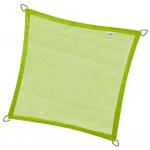 Nesling Coolfit schaduwdoek vierkant lime groen 5 x 5 x 5 meter