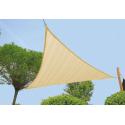 Express schaduwdoek wind doorlatend zandbeige 5.5 x 5.5 meter