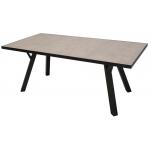 Aluminium Tuintafel met keramisch glas tafelblad 180 x 90 x 72 cm