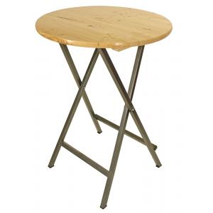 Houten inklapbare ronde bartafel ⌀ 78 cm