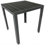 Tuintafel aluminium 70 x 70 cm met polywood tafelblad 