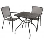 Bistroset 70 x 70 cm met stapelbare stoelen