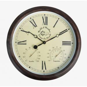 Buitenklok met thermometer en hygrometer ⌀ 38 cm