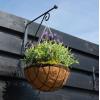 Hanging basket zwart gecoat metaal - M