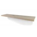 Rustiek eiken zwevende wandplank 25mm massief recht 100 x 14 cm