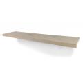 Rustiek eiken zwevende wandplank 25mm massief recht 100 x 19 cm