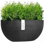 Ecopots Sofia Wall kunststof bloempot donker Grijs - Ø 40,5 cm